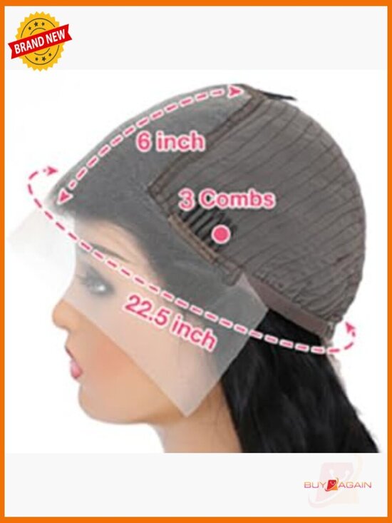 HD Lace Front Human Hair Wig 200% Density Pre Plucked Glueless 13x6 32 Inch main image 6